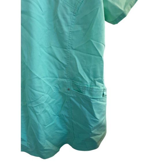 Scrubstar Short Sleeve V-Neck Scrub Top Workwear Blue Mint Green Women's Size La - Picture 2 of 4
